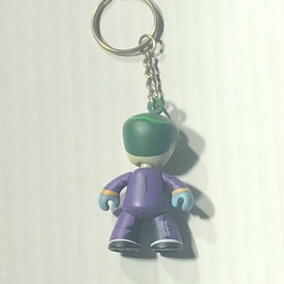NWOT DC Universe Mini Mez Joker Key Chain The Classic Joker Cartoon Purple/Green - Picture 7 of 7